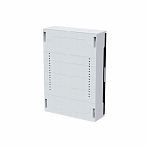 Корпус пластиковый навесной КЭАЗ OptiBox Pro 24-NKR-IP40, 379798, IP40, 24 модуля, прозрачная черная дверца