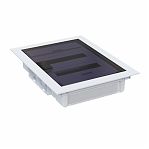 Корпус пластиковый встраиваемый КЭАЗ OptiBox Pro 24-VKR-IP40, 379800, 24 модуля, прозрачная черная дверца