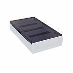 Корпус пластиковый навесной КЭАЗ OptiBox Pro 36-NKR-IP40, 379803, IP40, 36 модулей, прозрачная черная дверца