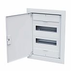 Корпус пластиковый встраиваемый КЭАЗ OptiBox Pro 24-VNR-IP40, 379799, 24 модуля, белая дверь