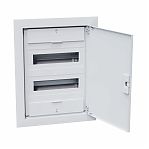 Корпус пластиковый встраиваемый КЭАЗ OptiBox Pro 24-VNR-IP40, 379799, 24 модуля, белая дверь