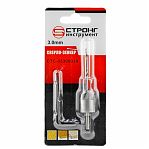 Сверло-зенкер по дереву СТРОНГ инструмент Strong  СТС-05300030, диаметр 3 мм