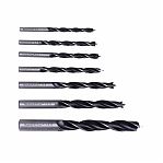 Набор спиральных и перовых сверл по дереву МастерАлмаз 10507812, 11 штук, диаметр 5-25 мм, хвостовик 13 мм