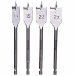 Набор спиральных и перовых сверл по дереву МастерАлмаз 10507812, 11 штук, диаметр 5-25 мм, хвостовик 13 мм