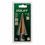 Сверло по металлу Волат 87020-32, ступенчатое, шестигранный хвостовик, 4-32 мм