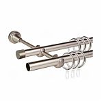 Карниз металлический АС Март Grace D19Г/19Г, двухрядный, сатин, длина 3 м