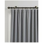 Карниз двухрядный круглый Венеция, Черненое золото, 1.6 м, настенный, металл, крепеж, крючки