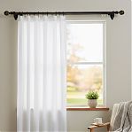 Карниз двухрядный круглый Венеция, Черненое золото, 3 м, настенный, металл, крепеж, крючки