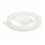 Карниз для штор Гибкий, длина 3.5 м, ПВХ, белый, универсальный, комплект крепления, крючки