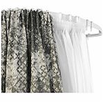 Карниз для штор Гибкий, длина 3.5 м, ПВХ, белый, универсальный, комплект крепления, крючки