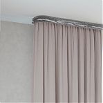 Карниз Legrand Шервуд 58146445, с поворотами, 2-х рядный, серый, 2000 мм