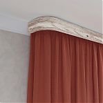 Карниз Legrand Шервуд 58146446, с поворотами, 2-х рядный, бежевый, 2400 мм