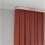 Карниз Legrand Шервуд 58146446, с поворотами, 2-х рядный, бежевый, 2400 мм