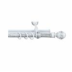 Карниз Legrand Валанс с U-шиной, 2 м, 2-х рядный, белое серебро/патина