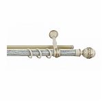 Карниз Legrand Валанс с U-шиной, 58 063 547, 2 м, 2-х рядный, чайное золото/патина