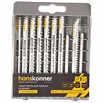 Набор пилок по дереву Hanskonner H10-WOODSET1, в упаковке 10 штук
