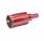 Коронка алмазная Hardcore 154028, со сверлом, по керамограниту и мрамору, 28 мм