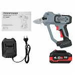Секатор аккумуляторный Profipower PC-20BM E0331, толщина реза 30 мм, 20В, АКБ 4.0 Ач, зарядное устройство