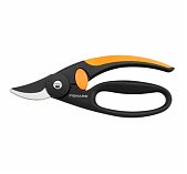 Секатор Fiskars Р44, 111440, плоскостной, с петлей для пальцев, черный