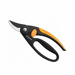 Секатор Fiskars Р44, 111440, плоскостной, с петлей для пальцев, черный