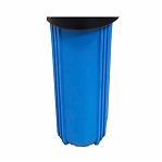 Колба фильтра Kristal Filter Big Blue 20" NT 1" с манометрами, для холодной воды, полипропилен, синий