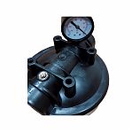 Колба фильтра Kristal Filter Big Blue 10" NT 1" с манометрами, для холодной воды, полипропилен, синий