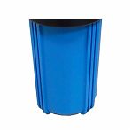 Колба фильтра Kristal Filter Big Blue 10" NT 1" с манометрами, для холодной воды, полипропилен, синий