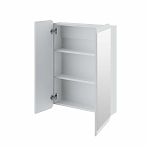 Шкаф зеркальный навесной Runo Эрика 60, Мдф, белый, 13.7х60х81 см