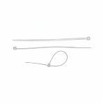 Стяжка кабельная Сибртех 45537 пластик 4.8х350 мм, упаковка 100 шт, белый