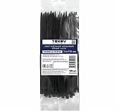 Стяжка кабельная Tokov Electric TKE-HNS-3.6-150-B/100,  3.6х150 мм, упаковка 100 шт, черный