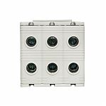 Клемма силовая вводная тройная EKF КСВ PROxima 16-50, plc-kvs3-16-50-grey, серая