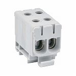 Клемма силовая вводная двойная EKF PROxima КСВ 16-50, plc-kvs2-16-50-grey, серая