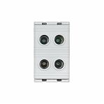 Клемма силовая вводная двойная EKF PROxima КСВ 16-50, plc-kvs2-16-50-grey, серая