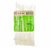 Стяжка кабельная Fortisflex КСС 49395 нейлон 4х150, упаковка 100 шт,  белый
