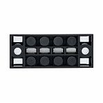 Колодка клеммная EKF TB-4504 до 4.5 кв.мм, 4 пары, 45 А, термопласт, черная