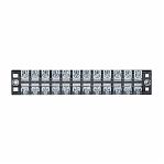 Колодка клеммная EKF TB-2512 до 2.5 кв.мм, 12 пар, 25 А, термопласт, черная