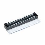 Колодка клеммная EKF TB-2512 до 2.5 кв.мм, 12 пар, 25 А, термопласт, черная