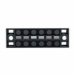 Колодка клеммная EKF TB-1506 до 1.5 кв.мм, 6 пар, 15 А, термопласт, черная