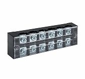 Колодка клеммная EKF TB-4506 до 4.5 кв.мм, 6 пар, 45 А, термопласт, черная