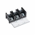Колодка клеммная EKF TC-603 до 16 кв.мм, 3 пар, 60 А, термопласт, черная