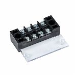 Колодка клеммная EKF ТВ-2504 до 2.5 кв.мм, 4 пары, 25 А, термопласт, черная