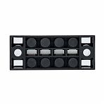 Колодка клеммная EKF ТВ-2504 до 2.5 кв.мм, 4 пары, 25 А, термопласт, черная