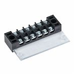 Колодка клеммная EKF ТВ-2506 до 2.5 кв.мм, 6 пар, 25 А, термопласт, черная