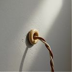 Втулка изолирующая Bironi R1-651-019-32, проход через стену, ришелье, керамика, песочное золото