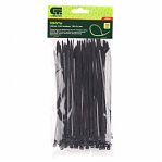 Стяжка кабельная Сибртех 45550 пластик 3.6х180 мм, упаковка 100 шт, черный
