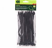 Стяжка кабельная Сибртех 45550 пластик 3.6х180 мм, упаковка 100 шт, черный