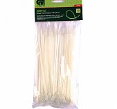 Стяжка кабельная Сибртех 45525 пластик 3.6х180 мм, упаковка 100 шт, белый