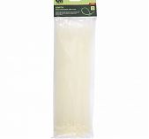 Стяжка кабельная Сибртех 45536 пластик 4.8х300 мм, упаковка 100 шт, белый