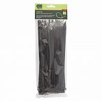 Стяжка кабельная Сибртех 45564 пластик 4.8х250 мм, упаковка 100 шт, черный