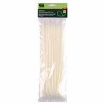 Стяжка кабельная Сибртех 45531 пластик 3.6х300 мм, упаковка 100 шт, белый